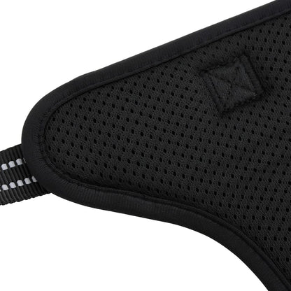 vidaXL Harnais pour chien avec bandes réfléchissantes réglables noir S