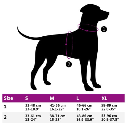 vidaXL Harnais pour chien avec bandes réfléchissantes réglables noir S