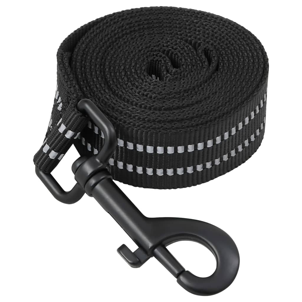 vidaXL Harnais pour chien avec laisse et collier réglables noir S