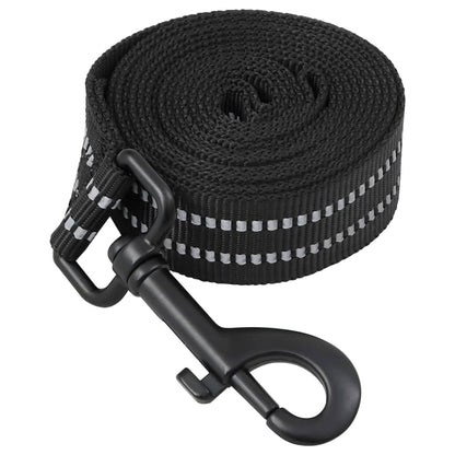 vidaXL Harnais pour chien avec laisse et collier réglables noir S