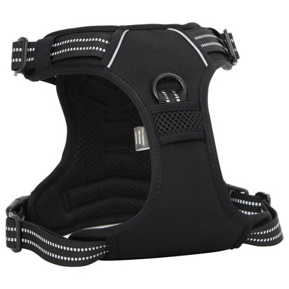 vidaXL Harnais pour chien avec laisse et collier réglables noir S