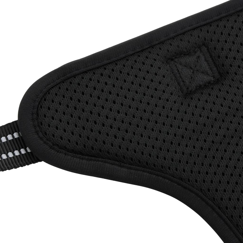 vidaXL Harnais pour chien avec laisse et collier réglables noir S