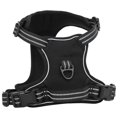 vidaXL Harnais pour chien avec laisse et collier réglables noir L