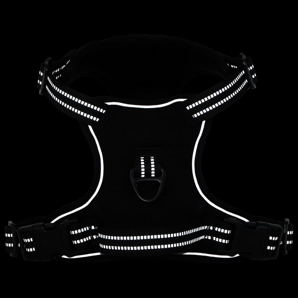vidaXL Harnais pour chien avec laisse et collier réglables noir L