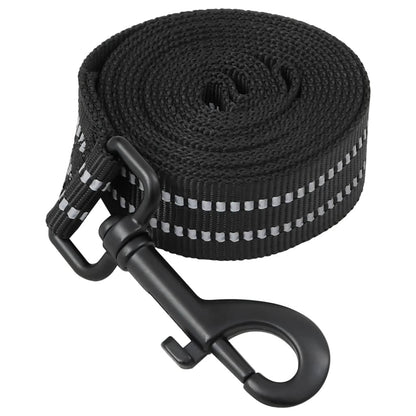 vidaXL Harnais pour chien avec laisse et collier réglables noir L