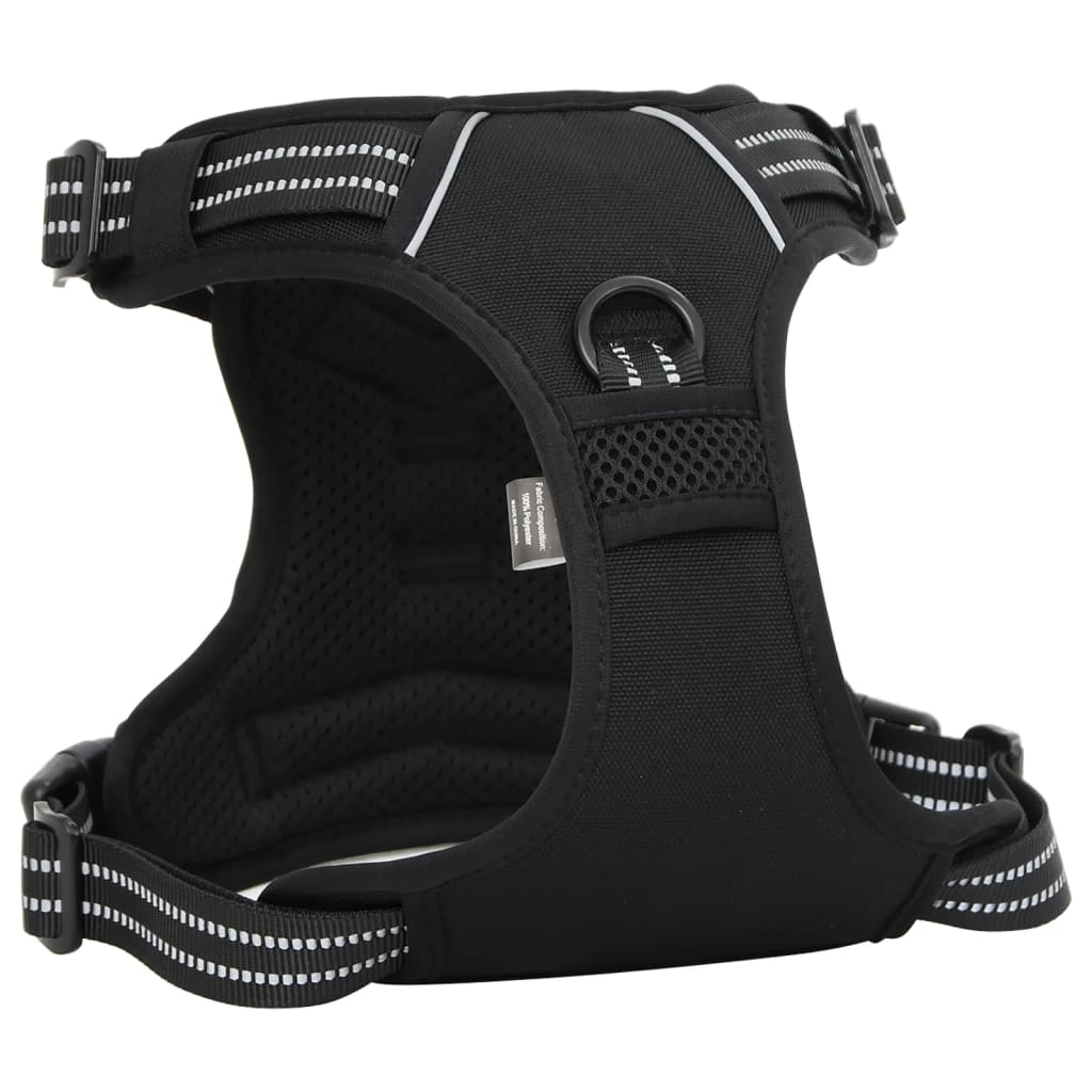 vidaXL Harnais pour chien avec laisse et collier réglables noir XL