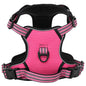 vidaXL Harnais pour chien avec laisse et collier réglables rose XL