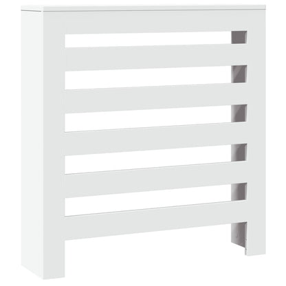 vidaXL Cache-radiateur blanc 78x20x82 cm bois d'ingénierie