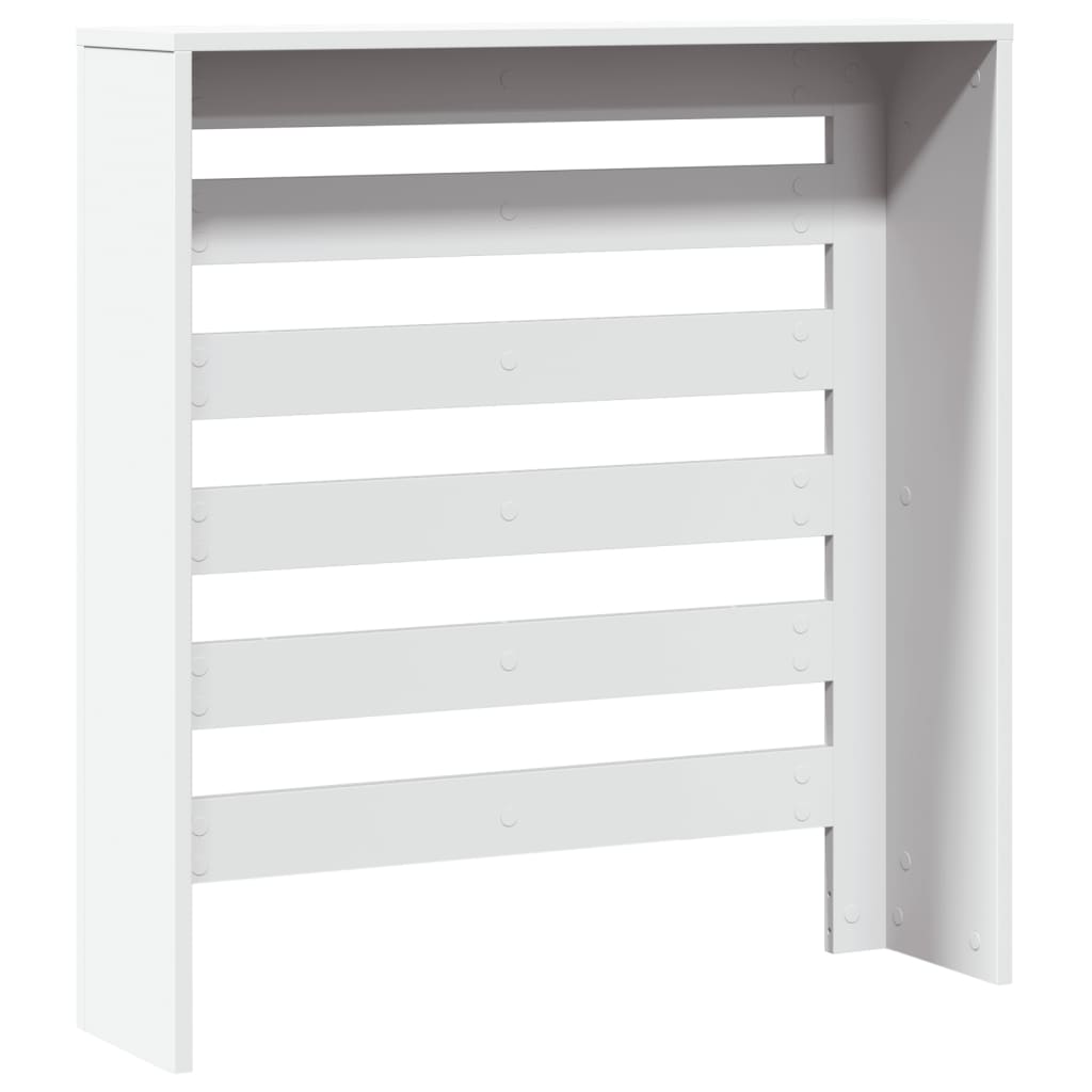 vidaXL Cache-radiateur blanc 78x20x82 cm bois d'ingénierie