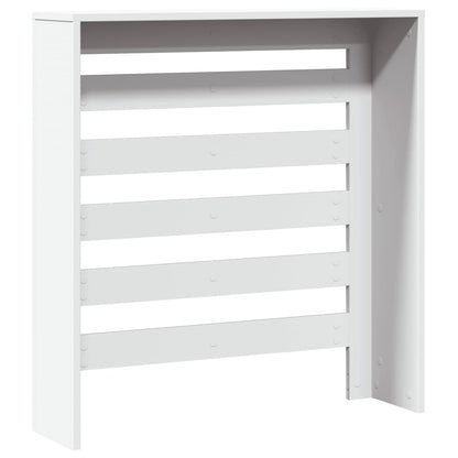 vidaXL Cache-radiateur blanc 78x20x82 cm bois d'ingénierie
