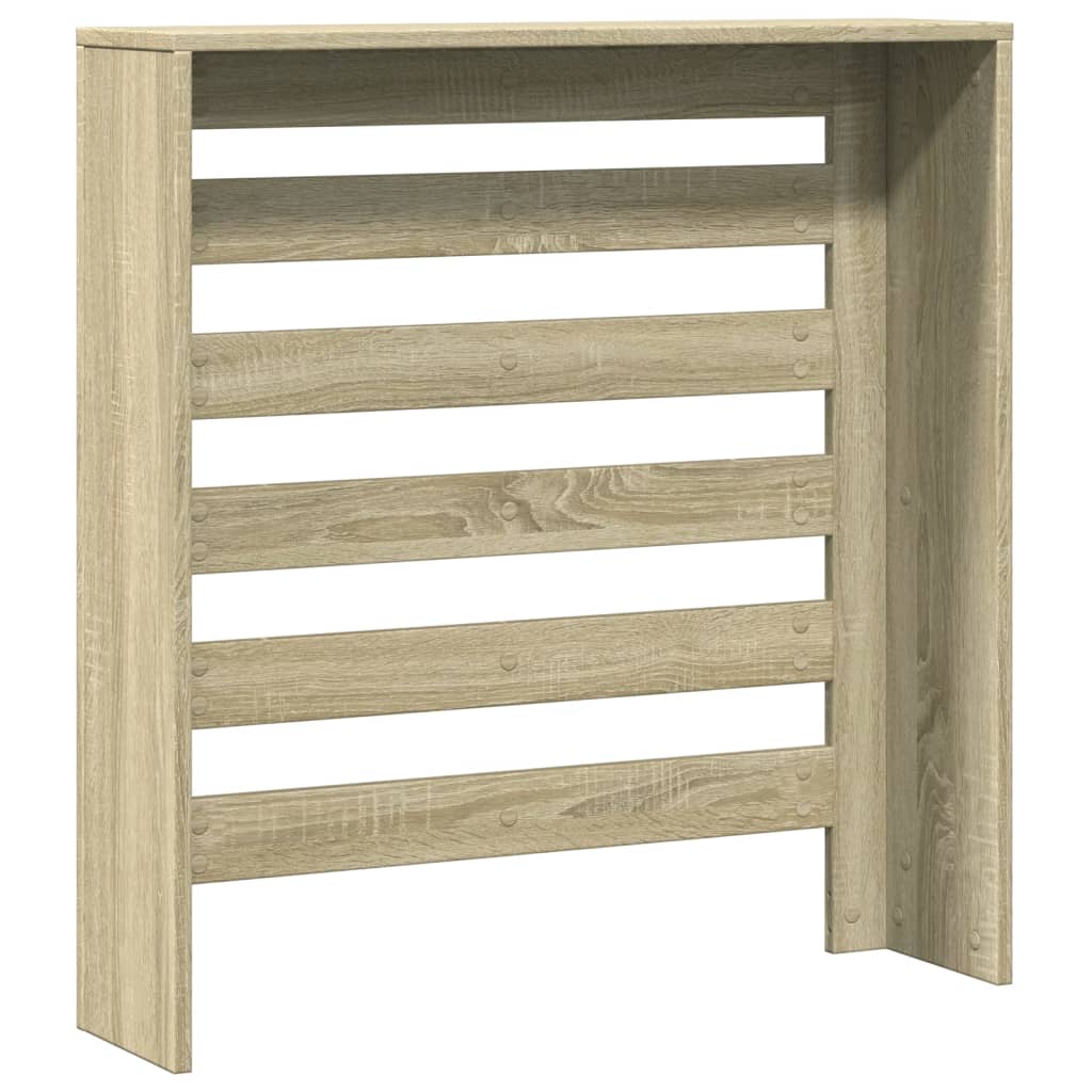 vidaXL Cache-radiateur chêne sonoma 78x20x82 cm bois d'ingénierie
