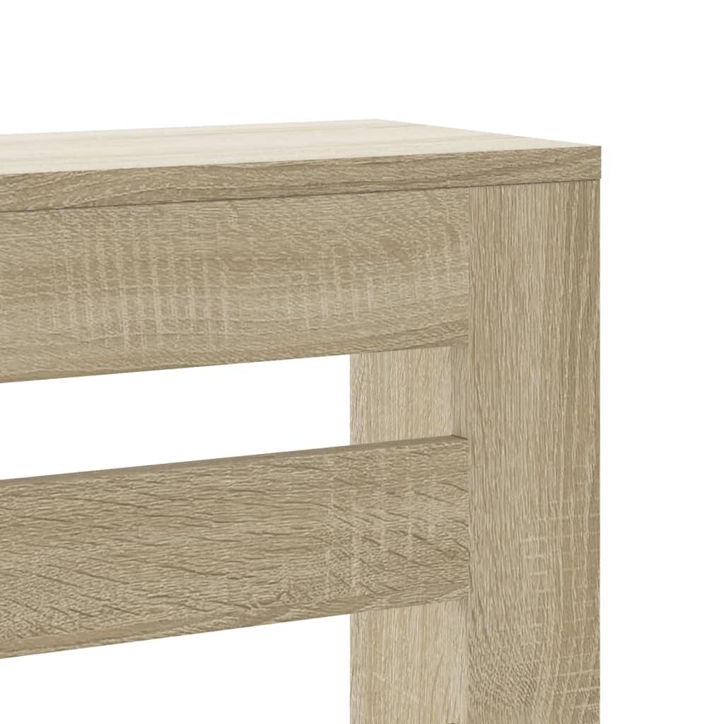 vidaXL Cache-radiateur chêne sonoma 78x20x82 cm bois d'ingénierie