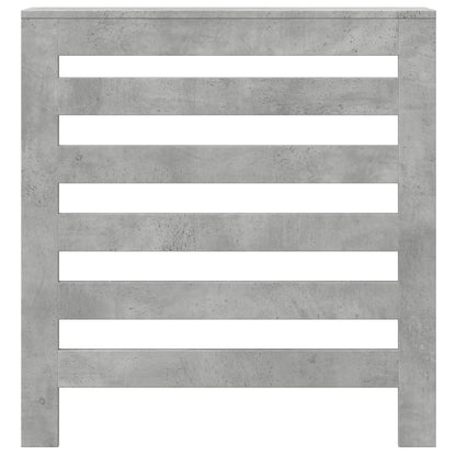 vidaXL Cache-radiateur gris béton 78x20x82 cm bois d'ingénierie