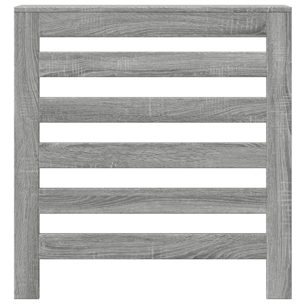 vidaXL Cache-radiateur sonoma gris 78x20x82 cm bois d'ingénierie