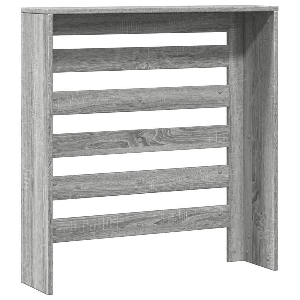 vidaXL Cache-radiateur sonoma gris 78x20x82 cm bois d'ingénierie