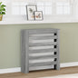 vidaXL Cache-radiateur sonoma gris 78x20x82 cm bois d'ingénierie