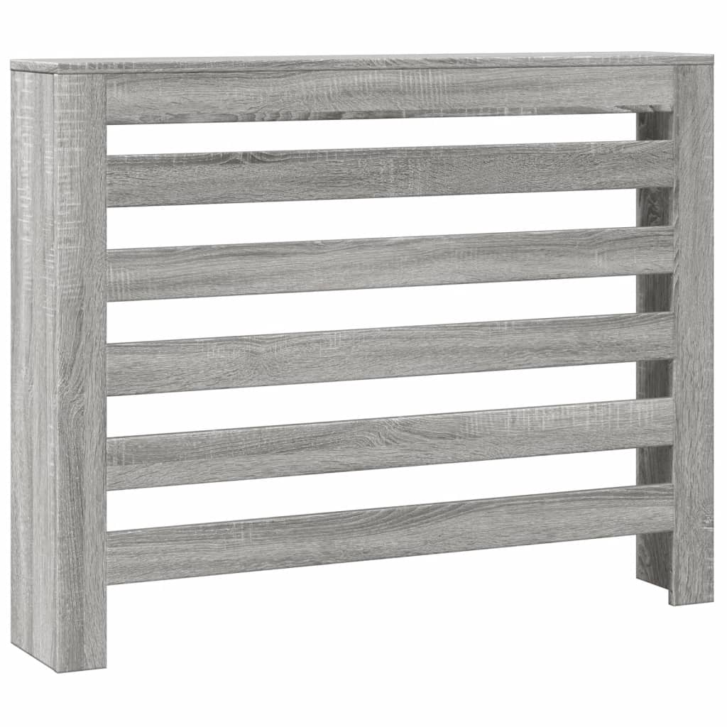 vidaXL Cache-radiateur sonoma gris 104x20x82 cm bois d'ingénierie