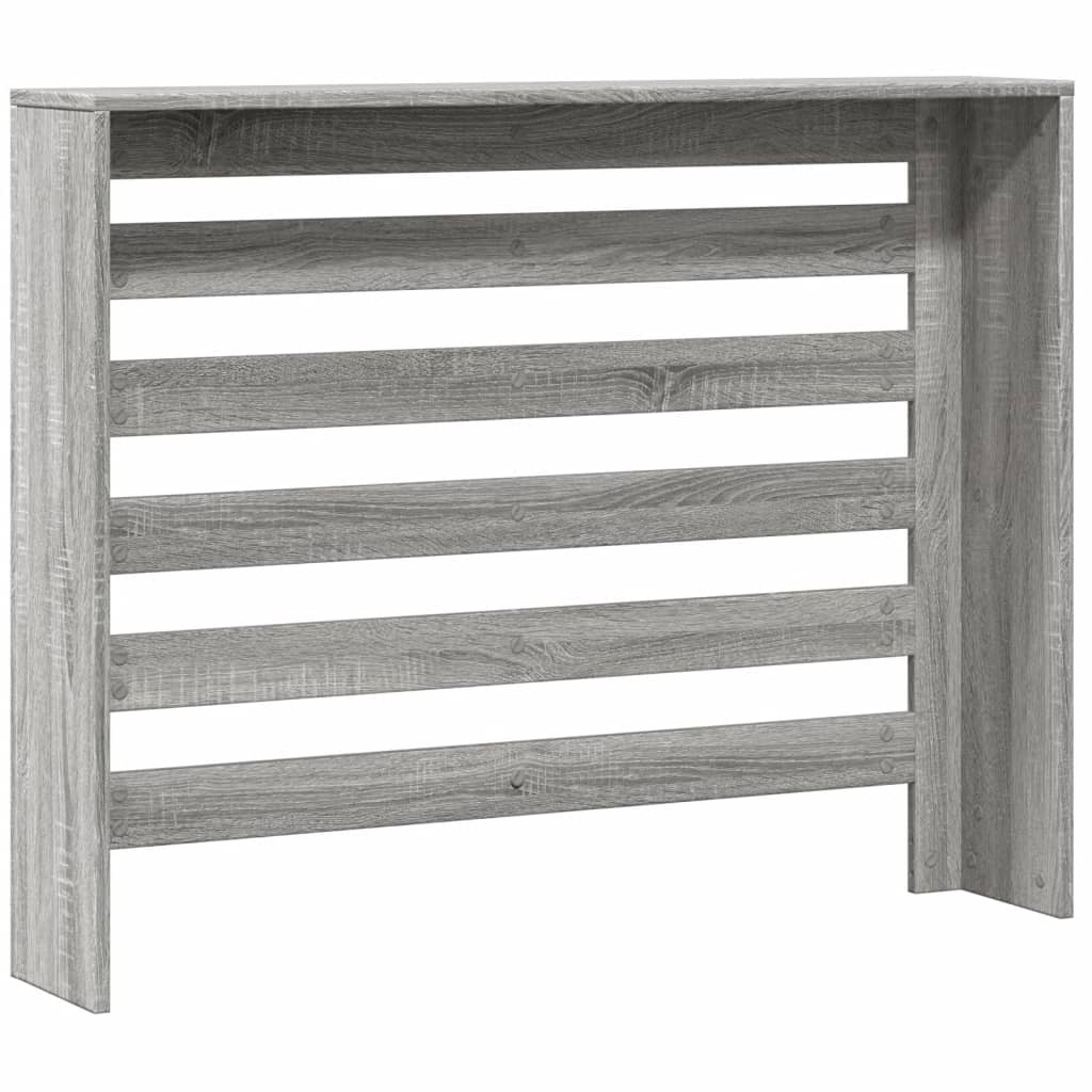 vidaXL Cache-radiateur sonoma gris 104x20x82 cm bois d'ingénierie