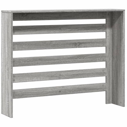 vidaXL Cache-radiateur sonoma gris 104x20x82 cm bois d'ingénierie