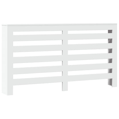 vidaXL Cache-radiateur blanc 149x20x82 cm bois d'ingénierie