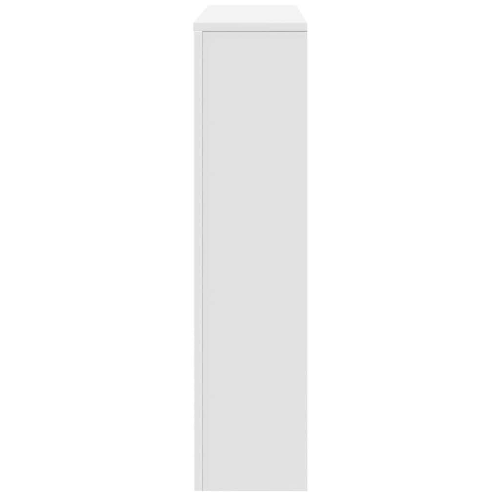 vidaXL Cache-radiateur blanc 149x20x82 cm bois d'ingénierie