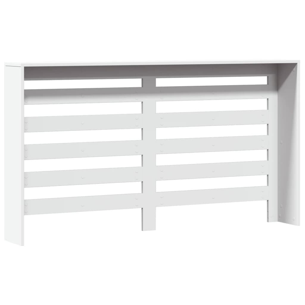 vidaXL Cache-radiateur blanc 149x20x82 cm bois d'ingénierie