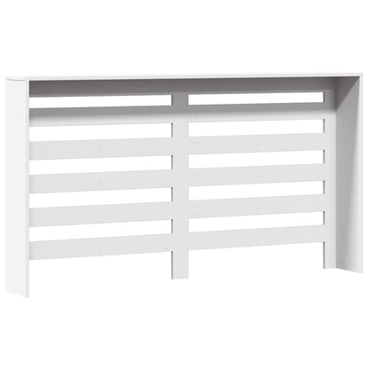 vidaXL Cache-radiateur blanc 149x20x82 cm bois d'ingénierie