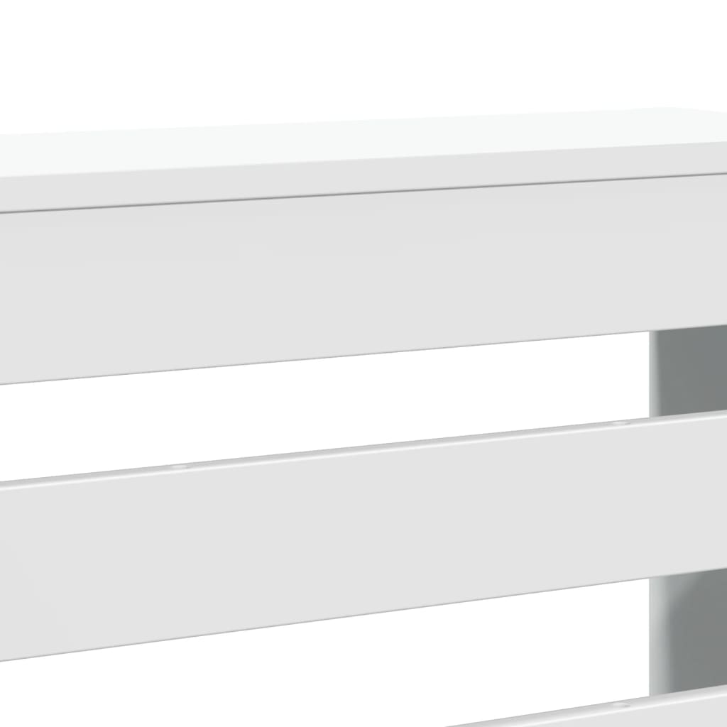 vidaXL Cache-radiateur blanc 149x20x82 cm bois d'ingénierie