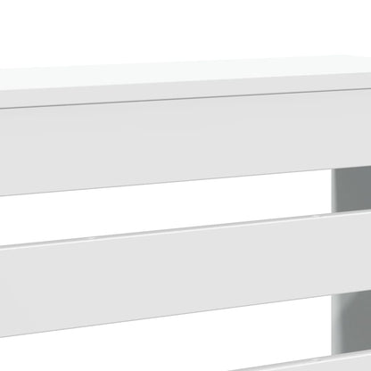 vidaXL Cache-radiateur blanc 149x20x82 cm bois d'ingénierie