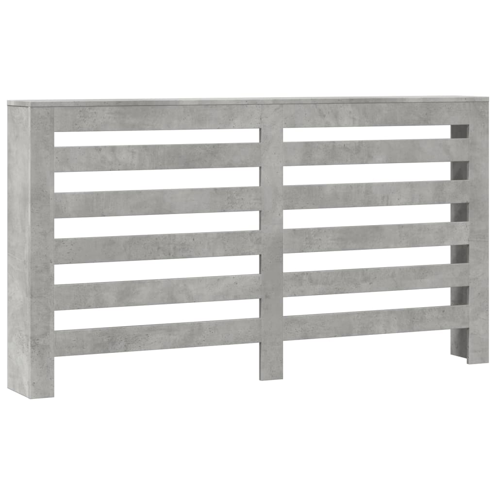 vidaXL Cache-radiateur gris béton 149x20x82 cm bois d'ingénierie