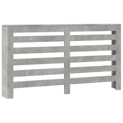vidaXL Cache-radiateur gris béton 149x20x82 cm bois d'ingénierie