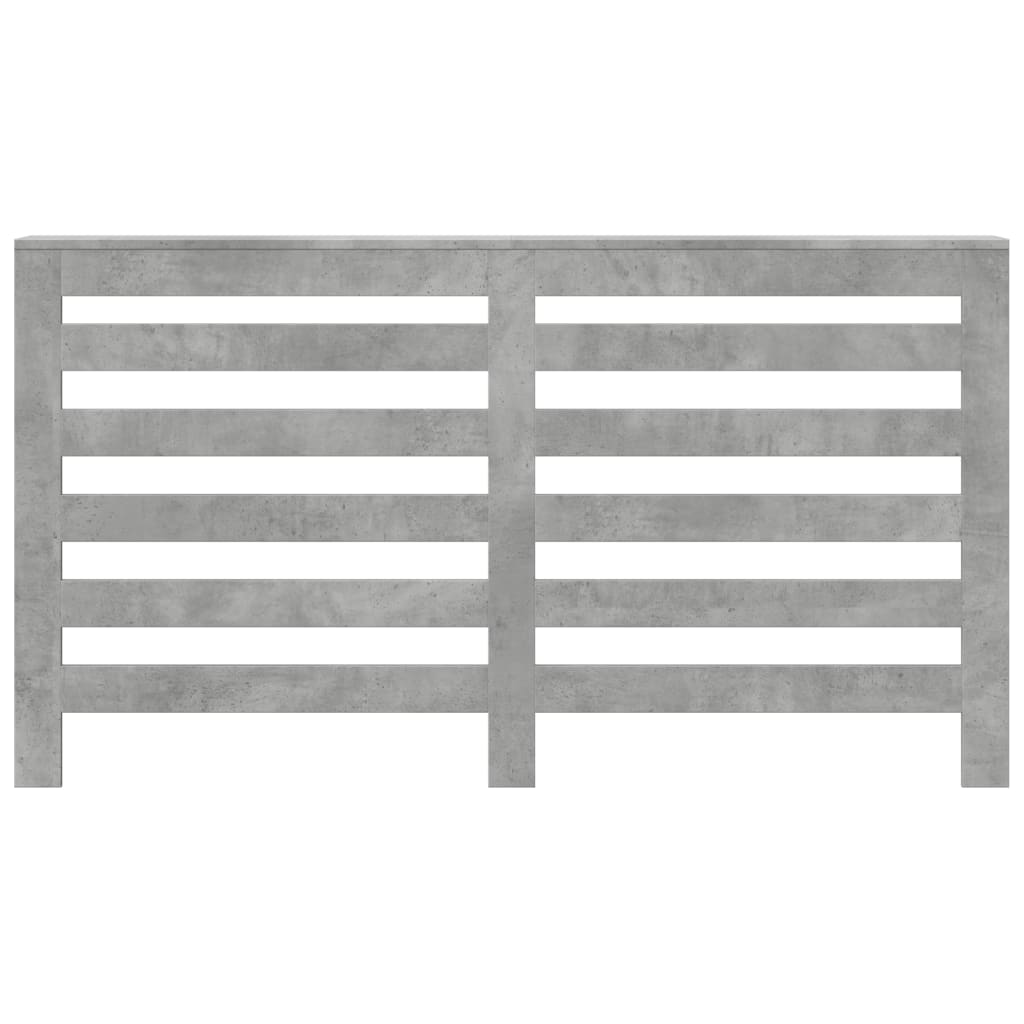 vidaXL Cache-radiateur gris béton 149x20x82 cm bois d'ingénierie
