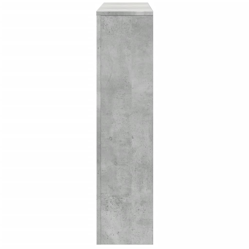 vidaXL Cache-radiateur gris béton 149x20x82 cm bois d'ingénierie