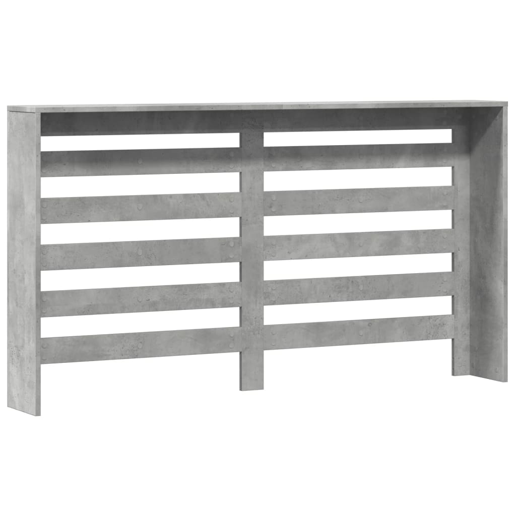 vidaXL Cache-radiateur gris béton 149x20x82 cm bois d'ingénierie