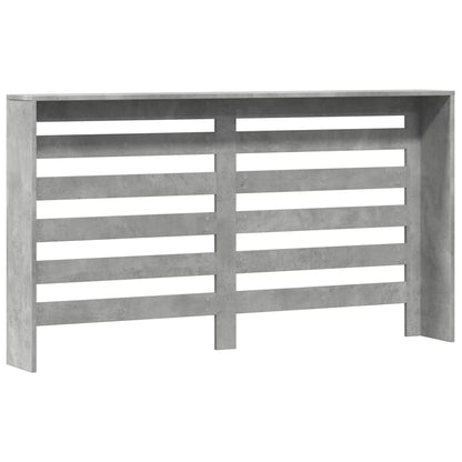 vidaXL Cache-radiateur gris béton 149x20x82 cm bois d'ingénierie