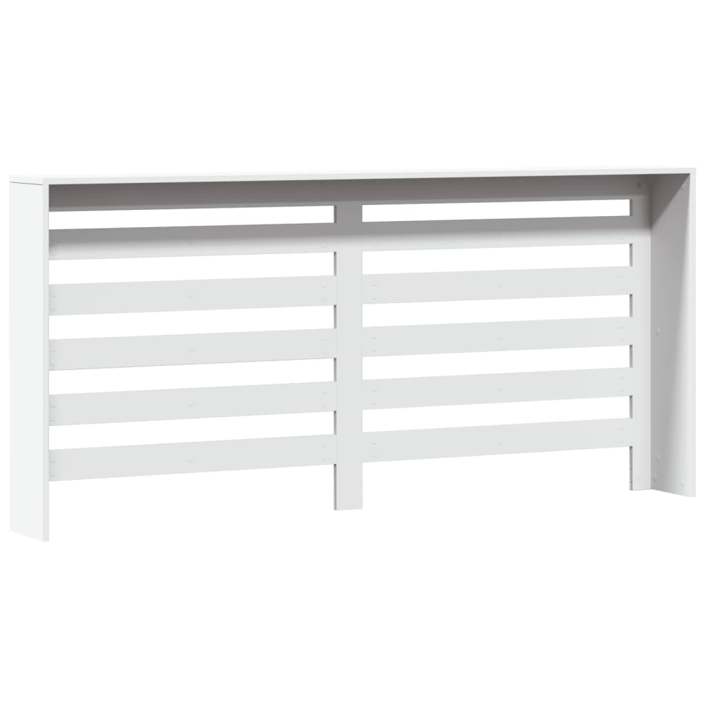 vidaXL Cache-radiateur blanc 175x20x82 cm bois d'ingénierie
