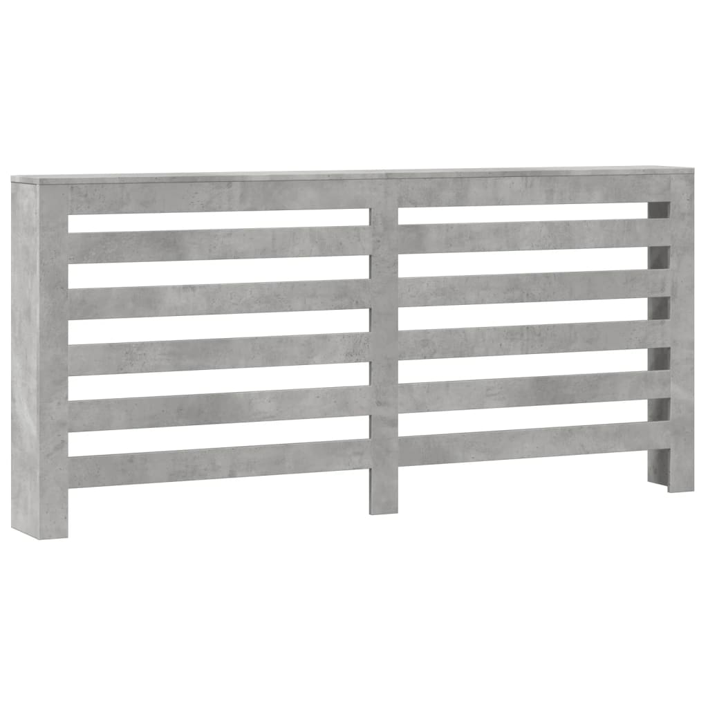 vidaXL Cache-radiateur gris béton 175x20x82 cm bois d'ingénierie