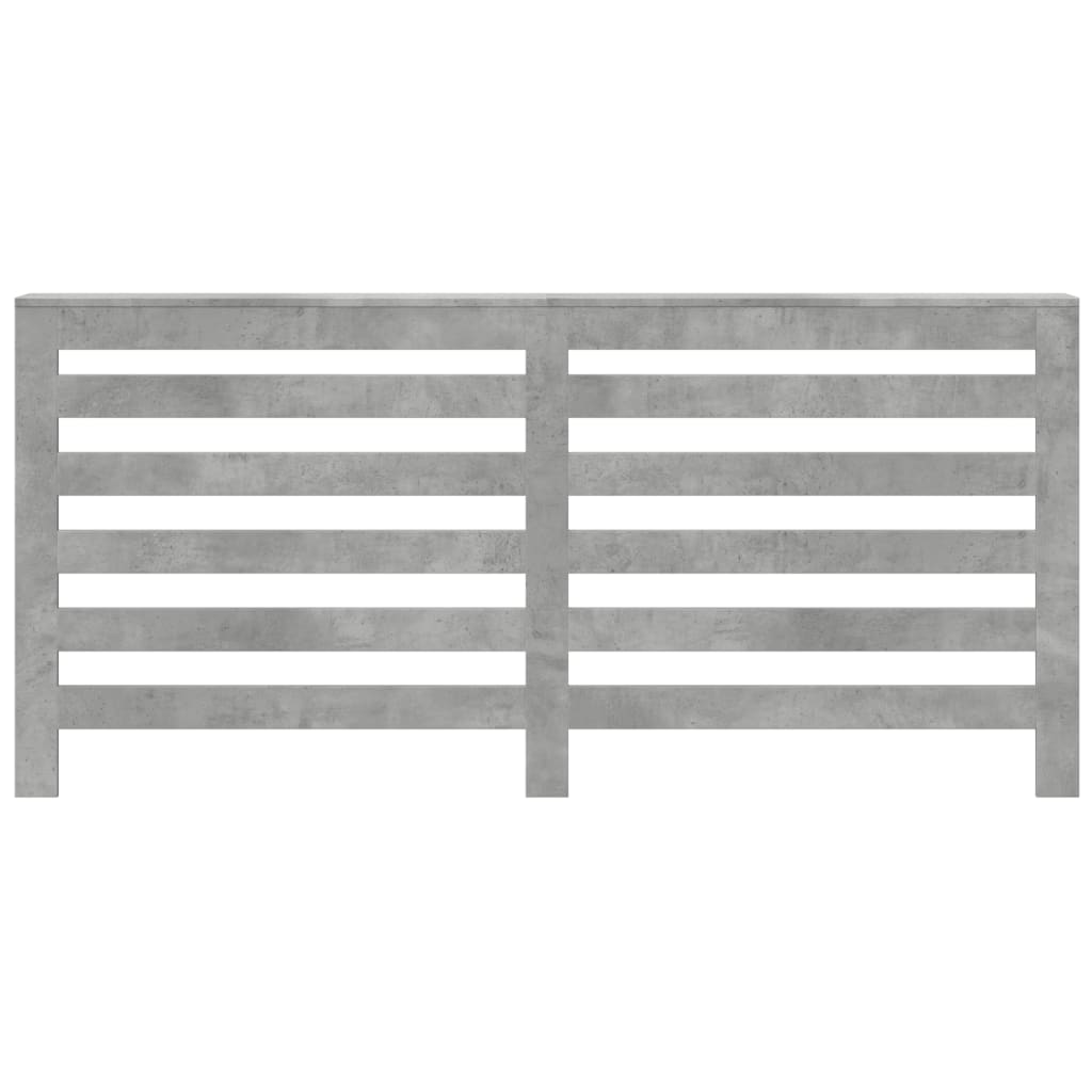 vidaXL Cache-radiateur gris béton 175x20x82 cm bois d'ingénierie