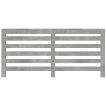 vidaXL Cache-radiateur gris béton 175x20x82 cm bois d'ingénierie