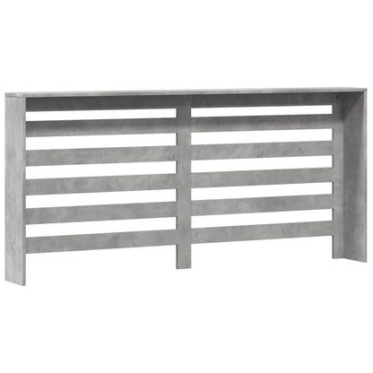 vidaXL Cache-radiateur gris béton 175x20x82 cm bois d'ingénierie