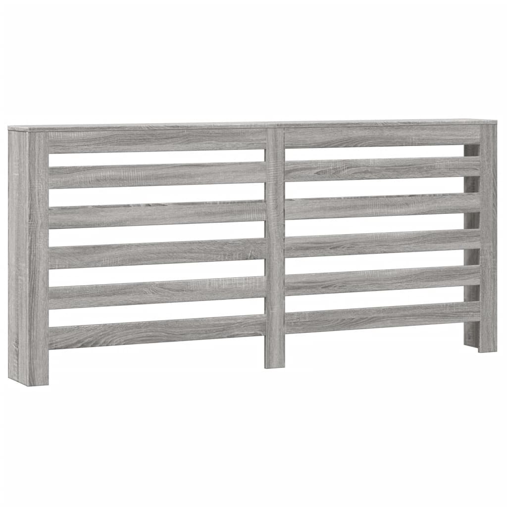 vidaXL Cache-radiateur sonoma gris 175x20x82 cm bois d'ingénierie