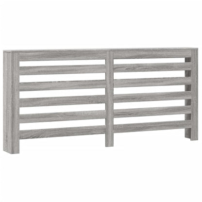 vidaXL Cache-radiateur sonoma gris 175x20x82 cm bois d'ingénierie