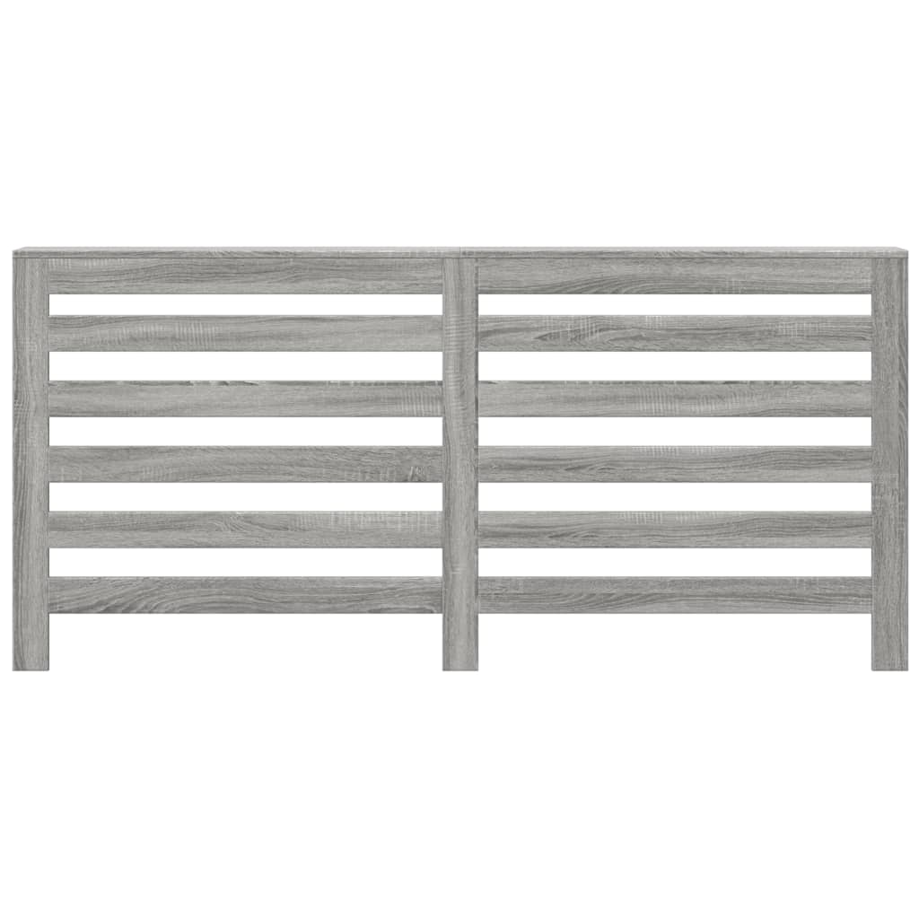 vidaXL Cache-radiateur sonoma gris 175x20x82 cm bois d'ingénierie