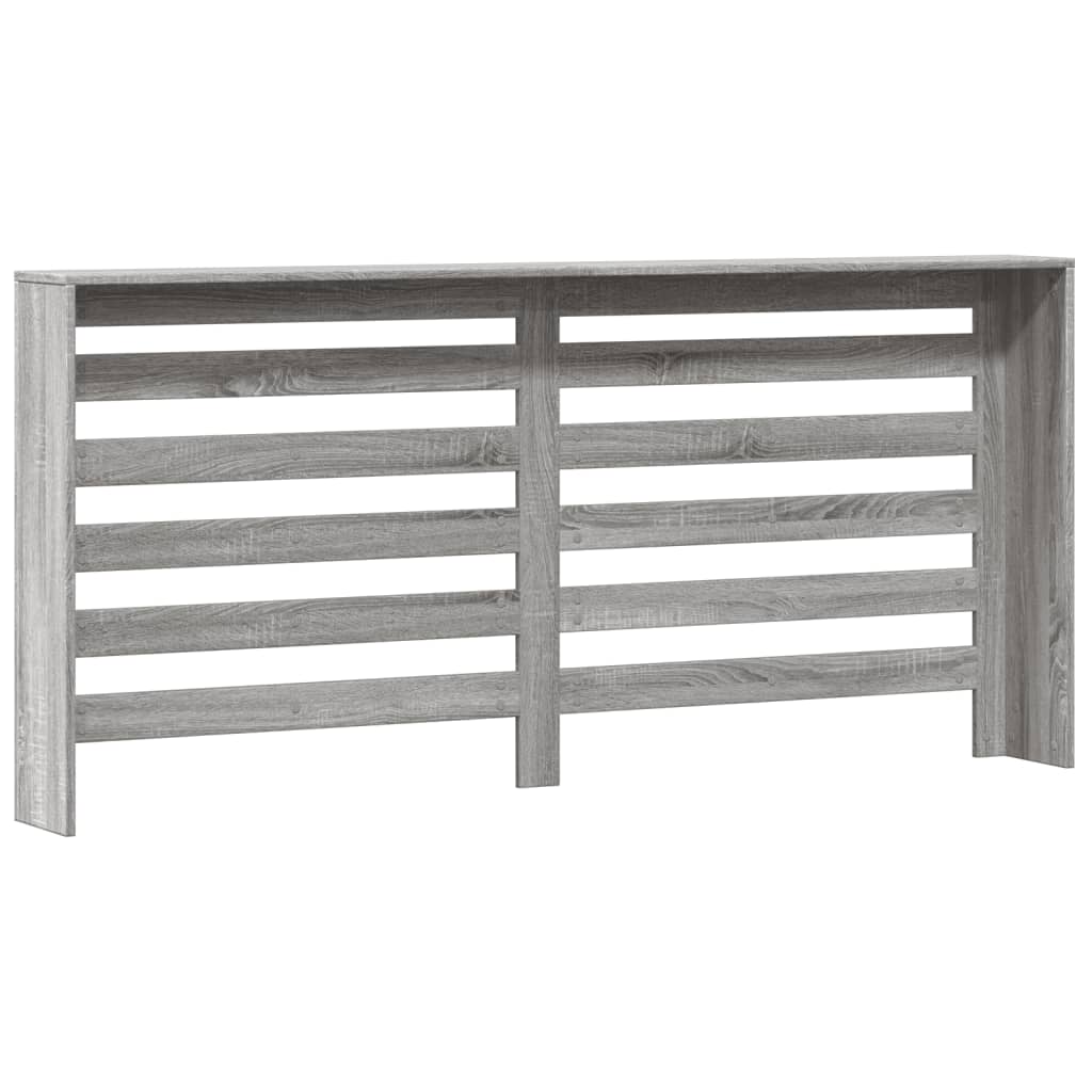 vidaXL Cache-radiateur sonoma gris 175x20x82 cm bois d'ingénierie