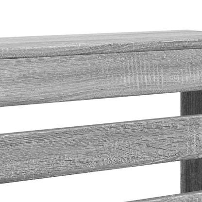 vidaXL Cache-radiateur sonoma gris 175x20x82 cm bois d'ingénierie