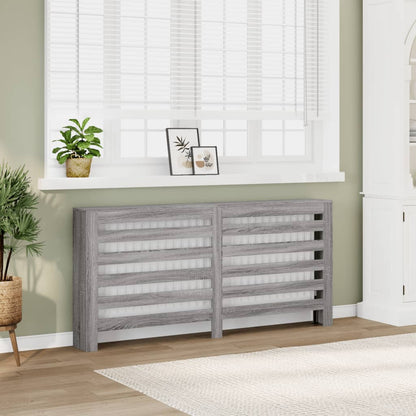 vidaXL Cache-radiateur sonoma gris 175x20x82 cm bois d'ingénierie