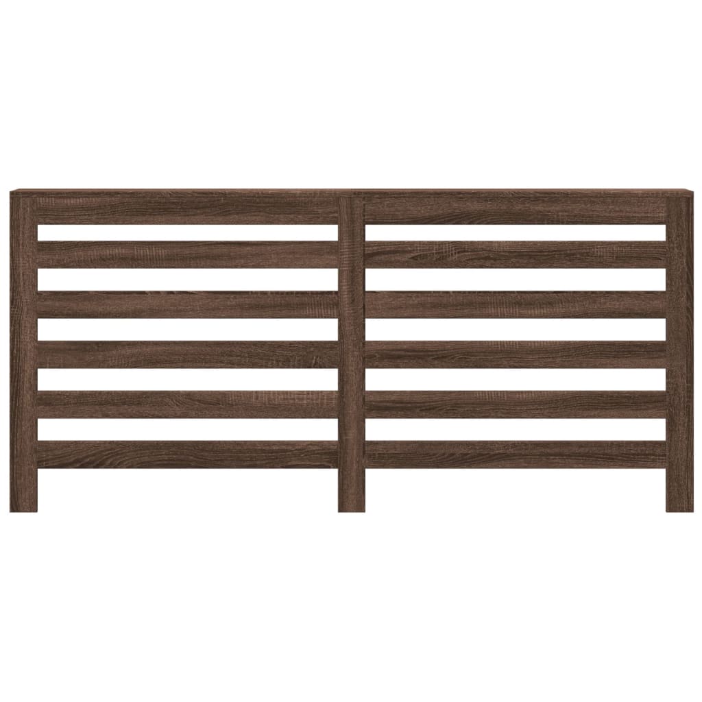 vidaXL Cache-radiateur chêne marron 175x20x82 cm bois d'ingénierie