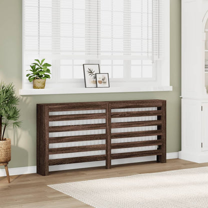 vidaXL Cache-radiateur chêne marron 175x20x82 cm bois d'ingénierie
