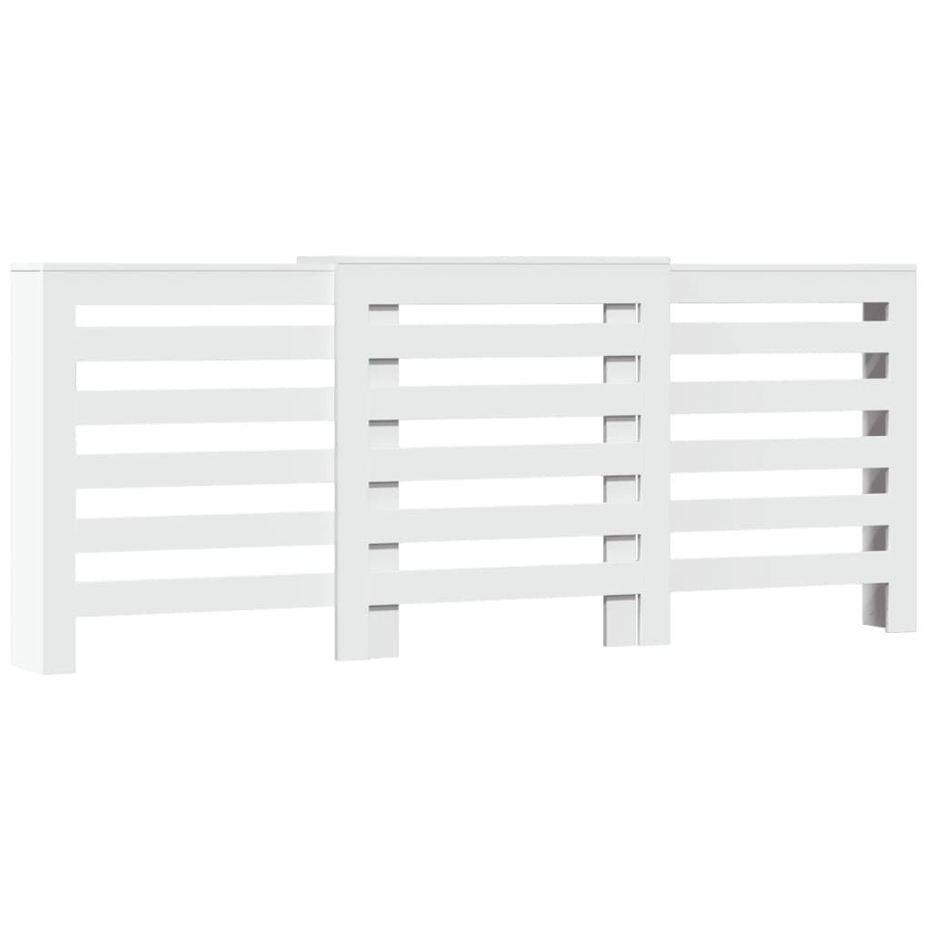 vidaXL Cache-radiateur blanc 205x21,5x83,5 cm bois d'ingénierie