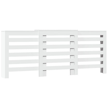 vidaXL Cache-radiateur blanc 205x21,5x83,5 cm bois d'ingénierie